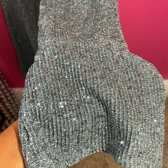 Silver sequin jumpsuit strapless bodycon new - Picture 2 of 5